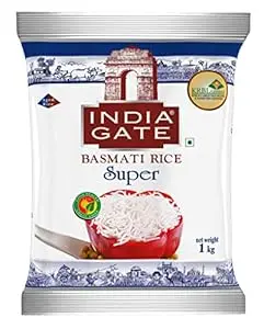 India Gate Basmati Rice Super, 1kg